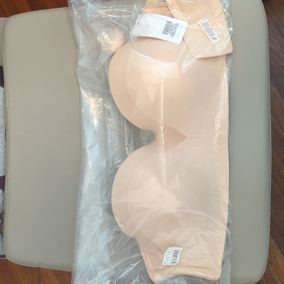 LIVELY No-Wire Strapless Bra, Size 36DDD, Toasted Almond - Picture 9 of 10